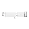 HT Rohr Ø 90 x 1000 mm, mit einseitiger Steckmuffe und Produktbild-Vorschau 3