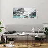 Bilder auf glas - Einteilig - Berge See Schnee - 100x40cm - Produktbild-Vorschau 6