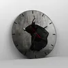 Wanduhr - Rund - Glasuhr - Tanz Schwarz Kleid - 30x30cm - Produktbild-Vorschau 4