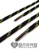 SNORS Sicherheitssenkel rund - SCHWARZ / NEONGRÜN - 5mm - Produktbild-Vorschau 2