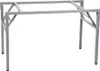 A metal table frame with folding legs against a white background. Voir les images du produit