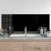DEQORI Küchenrückwand Glas 125x50 cm 'Schwarz' Spritzschutz Produktbild-Vorschau 4
