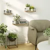 Velano - Loft Wandregal Komplettset Metallregal Hängeregal Produktbild-Vorschau 4