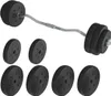 Yaheetech 30 kg SZ Curlset ensemble d'haltères longs, Voir les images du produit 10