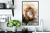 MuchoWow® MuchoWow® Gerahmtes Poster Löwe - Rauchen - Produktbild-Vorschau 3