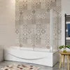 120X70cm Badewannenaufsatz Duschabtrennung Duschwand Dusche Produktbild-Vorschau 1