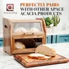 Akáciový chlebník Arise s ventilací a 2 policemi, velký Náhled obrázku produktu 5