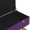 vidaXL Banc avec compartiment de rangement 105 cm Violet Voir les images du produit 4