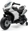 Detská elektrická motorka Baby Mix Supersport biela Náhľad obrázku produktu 1