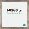 Bilderrahmen, 60x60 cm, Metall Vintage, MDF, Mura Produktbild-Vorschau 1