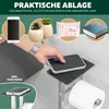eluno Stand WC-Garnitur 4in1, WC-Bürste, Rollenhalter und Produktbild-Vorschau 3