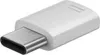 A white USB-C to Micro USB adapter shown from a diagonal angle against a white background. Podgląd zdjęcia produktu