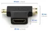 deleyCON Mini + Micro HDMI DUAL Adapter - HDMI Buchse zu Produktbild-Vorschau 4