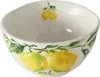 A white ceramic bowl decorated with a lemon and leaf pattern. Anteprima dell’immagine prodotto