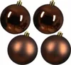 Weihnachtskugeln Kunststoff 10cm 4 Stück - Espressobraun Produktbild-Vorschau 3