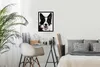 MuchoWow® MuchoWow® Gerahmtes Poster Border Collie schaut Produktbild-Vorschau 5