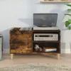 vidaXL Mobile a ripiani in rovere affumicato 84,5x38x48 cm Anteprima dell’immagine prodotto 3