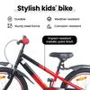 vidaXL Kinderfahrrad 22 Zoll für 7-12 Jahre alt Rot und Produktbild-Vorschau 3