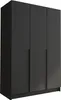 A three-door wardrobe with metal handles. Produktbild-Vorschau