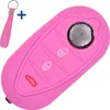 Auto Schlüssel Silikon Schutz Hülle + Schlüsselband Rosa Produktbild-Vorschau 1