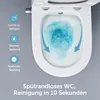 doporro Hänge-WC mit Bidet Funktion Weiß Wand-WC Toilette Produktbild-Vorschau 3