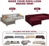 Dicke Sofabezug Ecksofa L Form Jacquard Stretch Sofa Produktbild-Vorschau 4