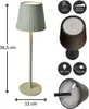 Coen Bakker Tischleuchte oliv geriffelt Outdoor usb dimmbar Produktbild-Vorschau 10
