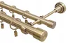 200 cm Doppel-Gardinenstange Metall 2-läufig 25/19 mm Produktbild-Vorschau 1