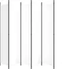 A white room divider with dark gray metal frames. Náhled obrázku produktu
