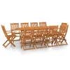 vidaXL Ensemble de jardin 11 pièces 220x90x75 cm bois Voir les images du produit 15