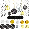 Set di decorazioni - Palloncini - 50° compleanno - Oro e Anteprima dell’immagine prodotto 3