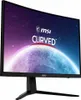 A curved computer monitor displaying a space-themed graphic with the MSI logo and text. Produktbild-Vorschau