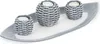 Relaxdays Kerzen Deko, Set mit Dekotablett, 3 Produktbild-Vorschau 2