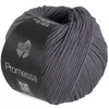 A ball of dark gray yarn with a black label wrapped around it. Produktbild-Vorschau