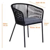 Gartenstuhl Lounge Stuhl 2er Set Gartensessel Rope Produktbild-Vorschau 2