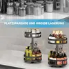 Gewürzregale, 360° Drehbar, 2 Etagen, Küchenregal aus Produktbild-Vorschau 3