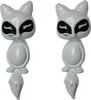 3D Fuchs Fox Eule Bär Ohrstecker Ohrringe Fuchs Weiß Produktbild-Vorschau 1