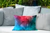 MuchoWow® Outdoor Kissen - Aquarell - Rot - Blau - Grün - Produktbild-Vorschau 4