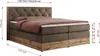 MKS MEBLE King Boxspringbett 200x200 mit Bettkasten Eiche, Produktbild-Vorschau 6