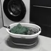 Schaum Faltbare Silikonschüssel 25 l Wäschekorb mit Griffen Produktbild-Vorschau 4