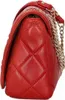 Elegante Rote Damentasche: Schultergurt, Kontrastdetails, Produktbild-Vorschau 6