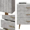 Komoda Vicco Velia Szary 70 x 78.5 cm z 3 szufladami, Model Podgląd zdjęcia produktu 6