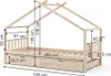 Domečková postel Vitalispa Design Přírodní dřevo 90x200 cm Náhled obrázku produktu 3