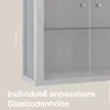 K-Möbel Szafka wisząca szklana aluminiowa / srebrna Podgląd zdjęcia produktu 16