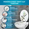 Benkstein WC-Sitz MDF hellgrau bedruckt Produktbild-Vorschau 6