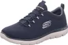 A single blue Skechers sneaker is shown from a side angle on a white background. Produktbild-Vorschau