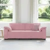 vidaXL 3-Sitzer-Sofa Rosa 220x77x82 cm Samt Produktbild-Vorschau 3