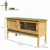 PawHut: gabbia per conigli in legno con tetto apribile e 2 Anteprima dell’immagine prodotto 3