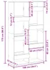 vidaXL Rozdělovač místností černý 100x33x175 cm materiál na Náhled obrázku produktu 8