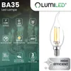 LUMILED 6er Set LED Kerzenlampe BA35 E14 Windstoß Produktbild-Vorschau 2